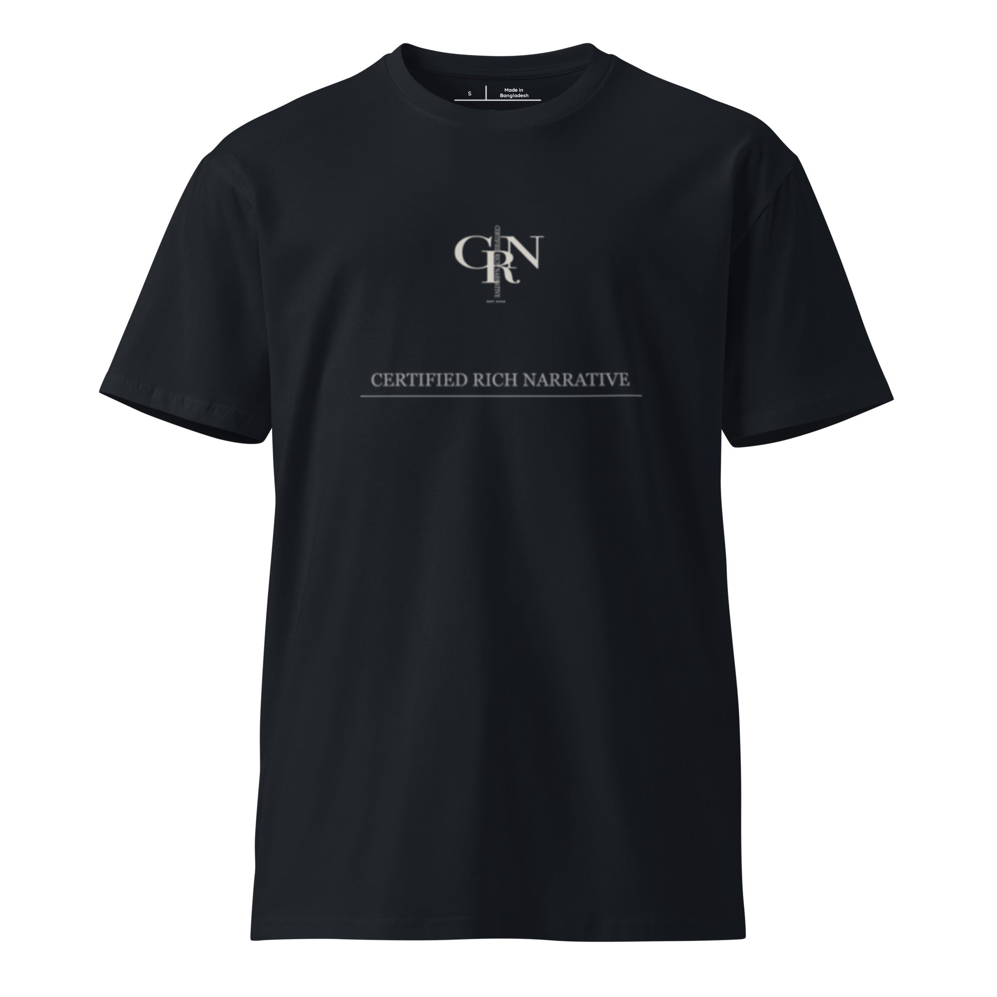 CRNCLO NC001.1 Built Without Guidance navy t-shirt — chapter closed